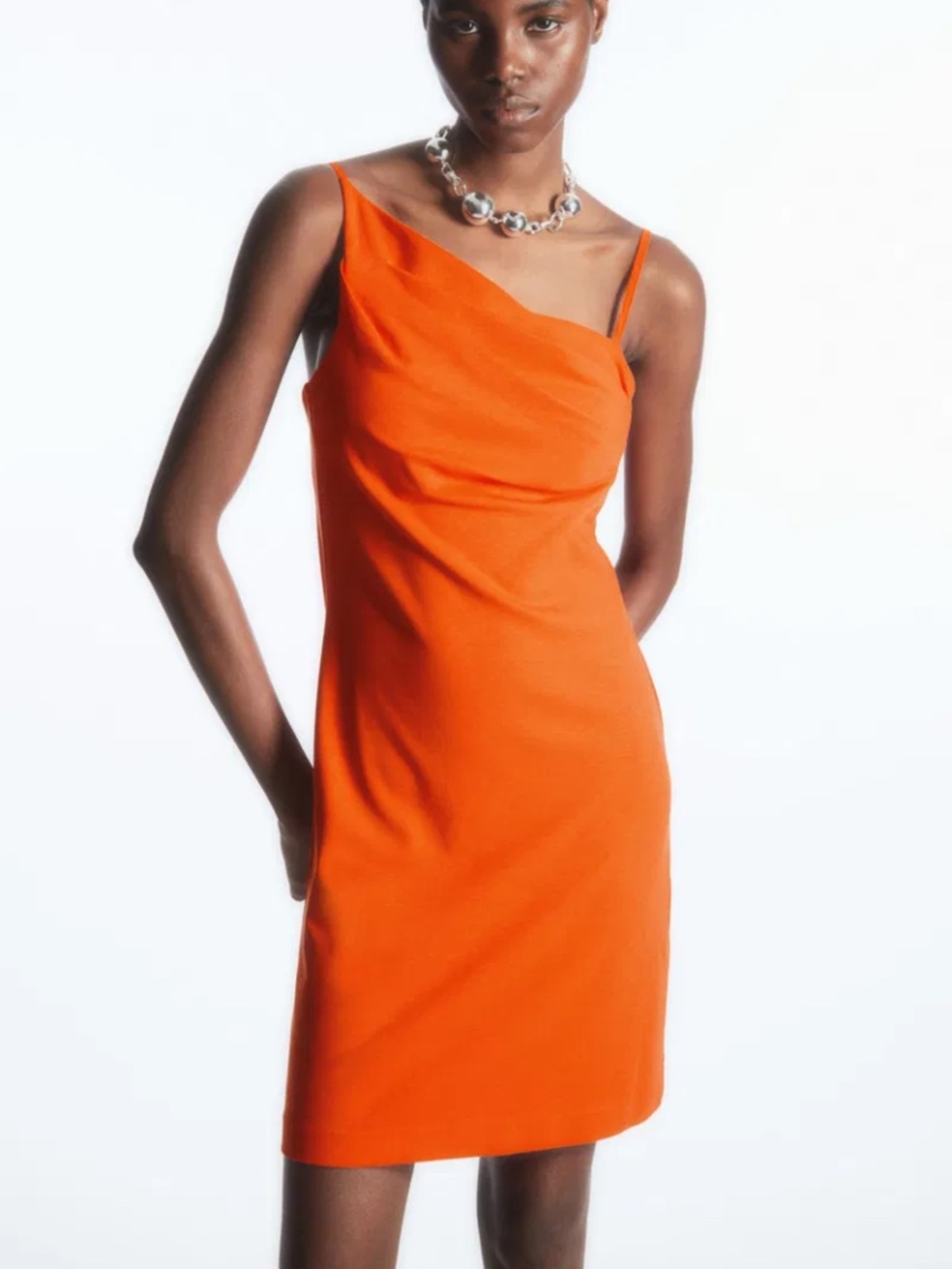 NWT COS Asymmetric Draped Mini Dress